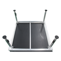 Podium d'étape en aluminium d'événement Offre Spéciale 1.22*1.22m ou 1.22*2.44m affichage portatif de botte de plate-forme d'étape pour des événements de concert mariage