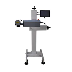 Automatische Faser-UV-Faser-CO2-Flieglaser-Markierungsmaschine 15 W 30 W Flieglaser-Blitzdrucker für Aluminiumfolienhersteller