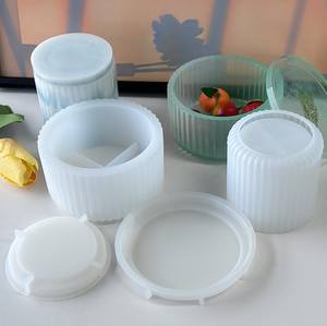 DIY Round Hexagonal Organizer Silicone Molds Crystal Drip Geometric Epoxy Cup Silicone Resin <strong>Moulds</strong> - Product Image 3