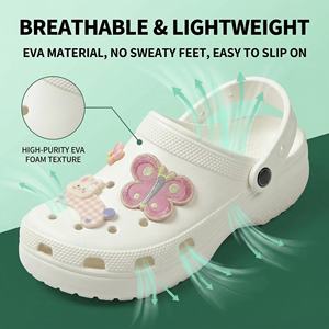 Zuecos de Plataforma Planos y Suaves para Mujer, Modelo Mary Jane, de EVA, con Diseño de Dibujos Animados, a la Moda, Reciclables, Impermeables, Antideslizantes, para Verano - Product Image 6