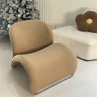 Chaise de canapé de luxe moderne chaise de salon d'appartement créative de style nordique chaise de loisirs de conception créative minimaliste de balcon