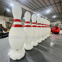 Ensemble de Quilles de Bowling Gonflables Géantes pour Enfants et Adultes Jeux de Fête en Plein Air