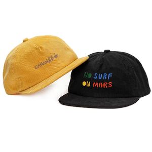 Casquette Snapback en gros, logo personnalisé, broderie en velours côtelé, chapeau non structuré - Product Image 1