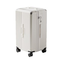 Valise à roulettes extensible pour ordinateur portable avec serrure TSA, fermetures éclair renforcées anti-explosion, design simple et tendance pour les voyages étudiants