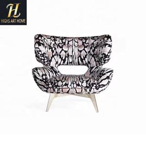 <span class=keywords><strong>Chaise</strong></span> de Loisirs en Tissu Imprimé Léopard Italien Villa de Luxe Maison Salon Balcon <span class=keywords><strong>Chaise</strong></span> en Acier Inoxydable - Product Image 6