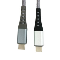 Cable de Carga Rápida PD de 100W, Cable Tipo-C con Trenzado de Nailon para Sincronización de Datos, para Teléfono Móvil, Computadora/Impresora, Android, Cobre Puro, CE