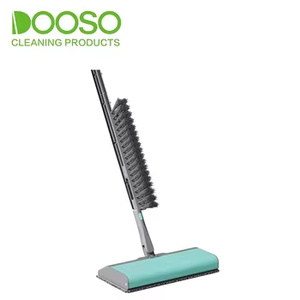 Creative Dooso Kit de nettoyage d'usine en acier inoxydable à long manche 3-en-1 vadrouille plate et <span class=keywords><strong>balai</strong></span> en <span class=keywords><strong>microfibre</strong></span> avec brosse détachable - Product Image 6