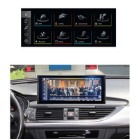 Sistema Linux para Audi A6L A7 2016-2018, Pantalla Táctil, Reproductor de Radio para Auto con Carplay Inalámbrico y Android Auto