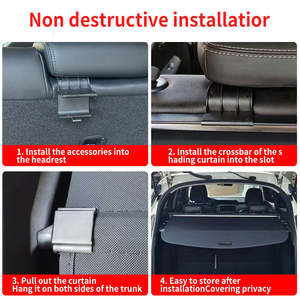 Cubierta retráctil de carga <span class=keywords><strong>para</strong></span> maletero <span class=keywords><strong>para</strong></span> Lincoln Corsair 2020-2024, gran oferta, accesorios interiores <span class=keywords><strong>para</strong></span> maletero de coche - Product Image 5