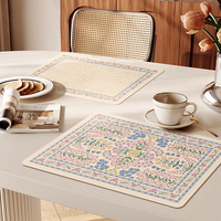Set de table festif en cuir français métallisé brillant pour Noël, mariages et décoration de table.