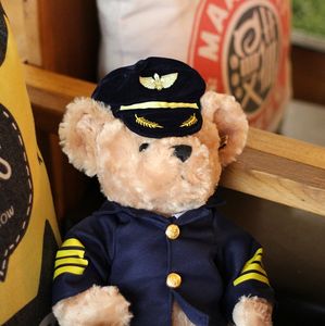 เครื่องแบบตุ๊กตาผ้าขนนุ่มแบบออกแบบโลโก้ได้ตามต้องการตุ๊กตาสัตว์ยัดนุ่นของขวัญสำหรับเด็กกัปตันตุ๊กตาหมีเท็ดดี้แบร์ - Product Image 4