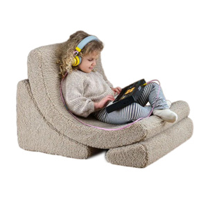 Canapé-lit pour enfants OEKO, écologique, en <span class=keywords><strong>mousse</strong></span>, combiné, canapé-lit pour bébé, canapé-lit pour enfant, mini canapé-lit pour enfants, chaise lune, sécurité enfant, doux - Product Image 1