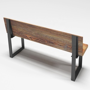 <span class=keywords><strong>Banc</strong></span> <span class=keywords><strong>de</strong></span> <span class=keywords><strong>jardin</strong></span> moderne et vintage en métal avec pieds en acier, <span class=keywords><strong>salon</strong></span>, salle à manger, parc, hôtel, patio, dossier - Product Image 4