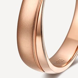 Xinfly 18k Solid Rose <b>Gold</b> His and Hers Wedding Bands Engagement <b>Rings</b> <b>Sets</b> - Product Image 5