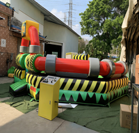 EASYFUN : Nouvelle Arène Gonflable Personnalisée Wipeout – Parcours d'Obstacles pour Équipe, Fêtes et Location Interactive
