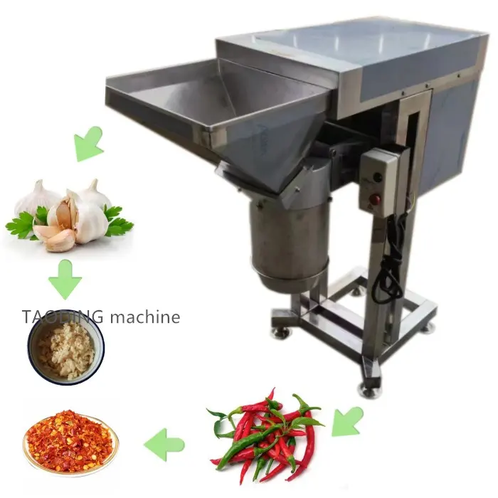 500-800 kg/giờ tỏi Chopper cà chua dán máy làm hạt tiêu nghiền gừng Máy nghiền hành tây Máy Nghiền Khoai tây Mince