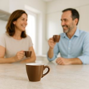 Set di 6 Tazze da Caffè in Ceramica di Napoli in Marrone - Product Image 2