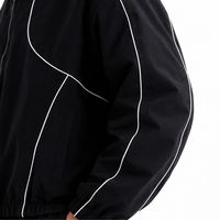 Veste Courte Homme Personnalisée à Boutons Chinois, Col Montant, Passepoil Contrastant – Fabricant OEM ODM avec Logo Personnalisé