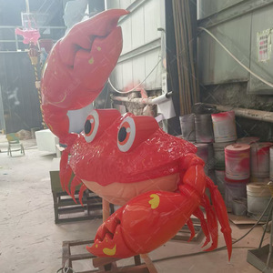 Escultura de Cangrejo de Fibra de Vidrio de Gran Tamaño, Figura Animal Hecha a Mano para Montar en la Pared, Decoración para Fachada de Restaurante de Mariscos - Product Image 5