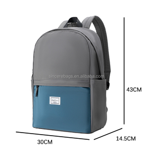 Women Men PU Leather Eco-Friendly Large Capacity <b>Backpack</b> Custom <b>Waterproof</b> Zipper Polyester Fashion Rivet Decoration <b>School</b> - Product Image 6