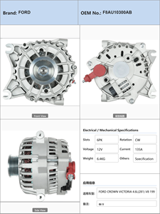 <span class=keywords><strong>Alternador</strong></span> para D CROWN VICTORIA 4.6L 281 V8 1998 a 2002, para D EXPEDITION 4.6L 2004 F8AU10300AB - Product Image 4