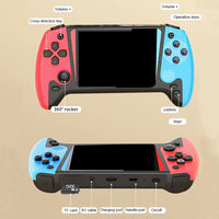 Console de jeu portable Q21 500-en-1, écran HD 3,5 pouces, jeux rétro classiques de l'enfance, manette de jeu, boîte pour enfants, cadeaux pour enfants