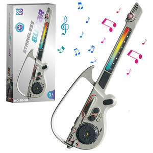 Guitarras Eléctricas de Juguete para Niños, Multifuncionales, de Plástico ABS, con Diseño de Dibujos Animados, Regalos Educativos de Aprendizaje, Instrumentos Musicales - Product Image 1