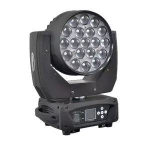 Linear Adjustment LED 19pcs x 15W Moving Head RGBW 4 IN1 Zoom Wash Light