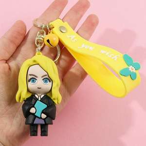 พวงกุญแจยาง PVC นุ่ม แฮร์รี่ พอตเตอร์ เฮอร์ไมโอนี่ เกรนเจอร์ อัลบัส ดัมเบิลดอร์ ลอร์ดโวลเดอมอร์ ด็อบบี้ รอน วีสลีย์ ขายส่ง - Product Image 5
