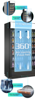 Distributeur automatique de boissons bière électrique refroidisseur de vin vitrine vitrée bar refroidisseur réfrigérateur