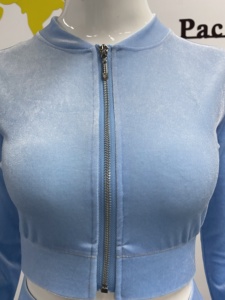 Wholesale 2 Piece <strong>Tracksuit</strong> Custom <strong>Velour</strong> Women Velvet Sweatsuit Women Full Zip Set Fashion Rhinestone <strong>Tracksuit</strong> - Product Image 5