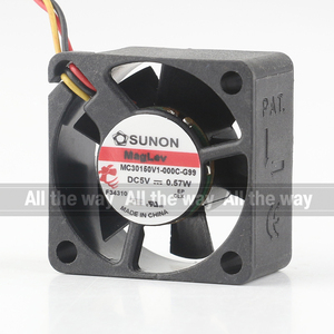 Mới Sunon 12V 24V 48V <span class=keywords><strong>DC</strong></span> 5V 0.57W AC EC 3015 30x30x15mm 3cm biến tần <span class=keywords><strong>Micro</strong></span> im lặng Chassis 3-dây MC30150V1-000C-G99 Quạt làm mát - Product Image 2