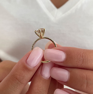 ขายส่งกำหนดเองขายส่งลูกบาศก์เซอร์โคเนียแหวนนิรันดร์เครื่องประดับผู้หญิงสัญญาทอง18K 925เงินสเตอร์ลิงแหวนหมั้นแหวนแต่งงาน - Product Image 3