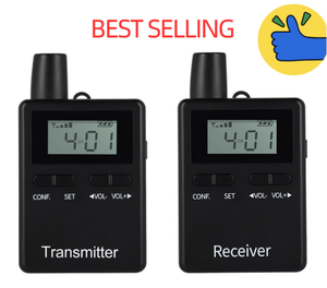 RC2401 Système de guide touristique audio sans fil 2.4G Casque d'écoute gratuit avec longue portée de talkie-walkie pour les applications d'entraînement - Product Image 2