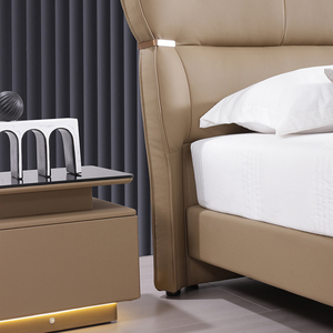 Base de <span class=keywords><strong>lit</strong></span> plateforme rembourrée moderne en tissu de lin pour hôtel, <span class=keywords><strong>avec</strong></span> rangement en carton, <span class=keywords><strong>lit</strong></span> souple pour chambre à coucher, recouvert d'un drap, style Tatami, capitonné, bas, luxueux - Product Image 3