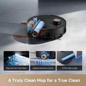 Dreame Aqua10 Roller Robot Vacuum Cleaner Automated Maintenance Wash Drying Water Refilling Dust Box Emptying Pet - Product Image 5