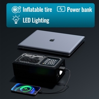 New Design ABS Mini Automatic Large LED Display 12V Fast Inflate Portable Car Tyre Air Compressor Wireless Tire Inflator