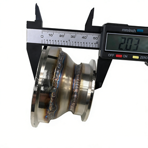 อะแดปเตอร์แปลงหน้าแปลน V-Band ขนาด 3 นิ้ว เป็น V-Band ขนาด 2 นิ้ว ความสูง 2 นิ้ว ผลิตจากสแตนเลส ใช้ได้กับท่อไอเสียทั่วไป - Product Image 2