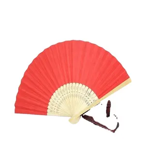 Fashion Style Customized Paper Bamboo Hand Held Paper Fan