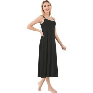 BambooBud Women's Slip Dress Chemise Nightgown <b>Spaghetti</b> <b>Strap</b> Viscose From Bamboo Sleepwear S-XXL - Product Image 5