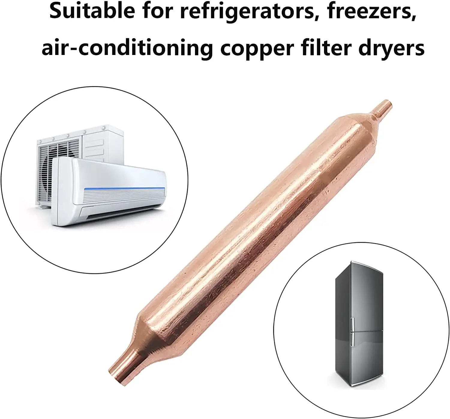 Filtro para secagem de geladeira de cobre, 36g, congelador e secador