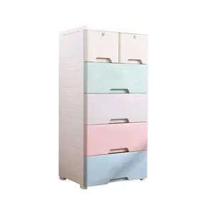 5-Tier Plastic Clothing Drawers