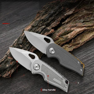 Mini cuchillo plegable portátil de acero inoxidable para frutas, cuchillo de arte portátil para desempaquetar y abrir paquetes, cuchillo de apertura rápida. - Product Image 4