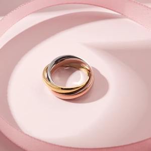 Smooth Stainless Steel Multi Color <b>Ring</b> Simple <b>Plain</b> <b>Ring</b> - Product Image 2