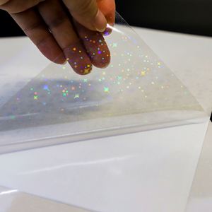 Película Holográfica FX A4, Lámina de Vinilo para Laminación en Frío, Estrella Holográfica Autoadhesiva, Laminación Holográfica Transparente - Product Image 5