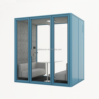 Cabine de bureau insonorisée pour réunions, cabine téléphonique personnalisée, maison préfabriquée mobile, cabine de bureau