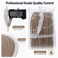 Filament d'imprimante 3D PLA WOOD Brand-Product - Diamètre 1,75 mm, double température 190°C/240°C, résistance à la traction 28 MPa, résistance à la flexion 62 MPa