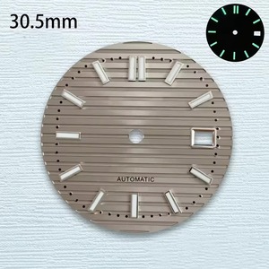 30.5mm <b>Modified</b> Dial Green Luminous <b>Plastic</b> for Nautilus Face for NH35/36 Watch Movement - Product Image 2