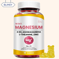 Gummies Complexe 14-en-1 de Glycinate de Magnésium en Gros avec L-Théanine et Ashwagandha pour le Soulagement du Stress et la Récupération Post-Entraînement