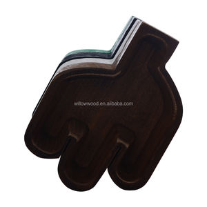 Ciotole in Legno a Forma di Cactus FORHER, Ciotole Artigianali per Candele, Ciotola in Legno per Candele di Soia - Product Image 1
